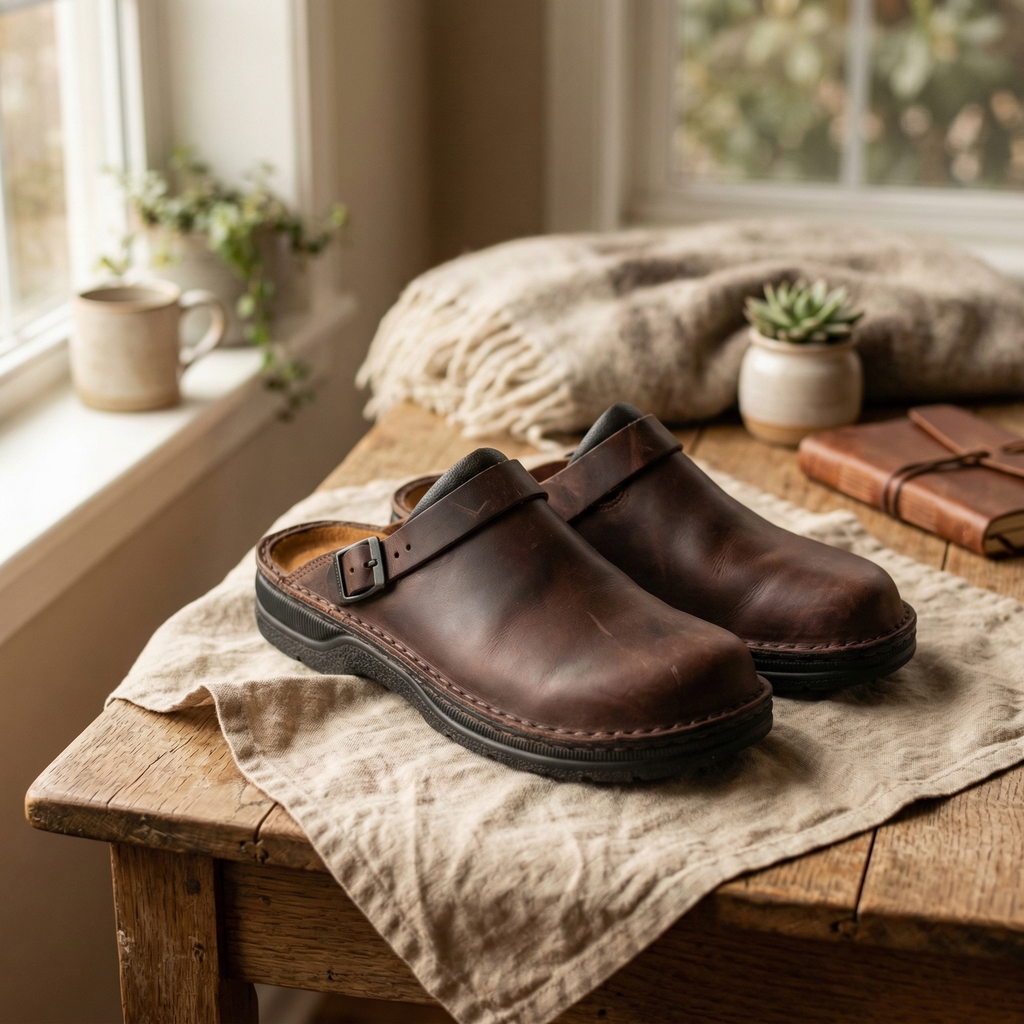 Lucca Leather Clogs
