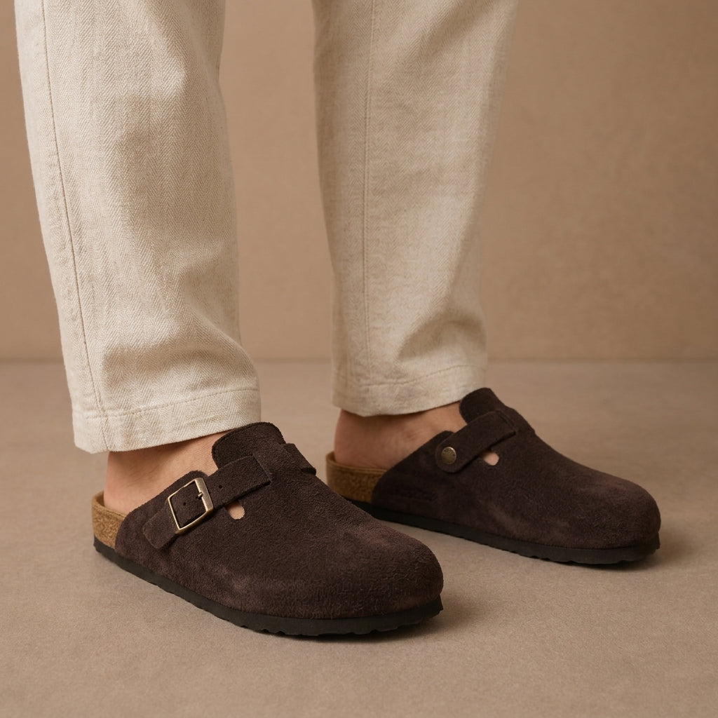 Valencia Suede Clogs