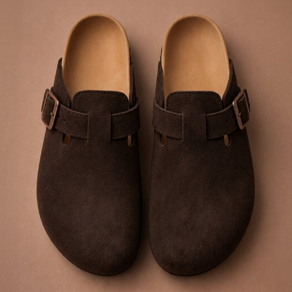 Valencia Suede Clogs