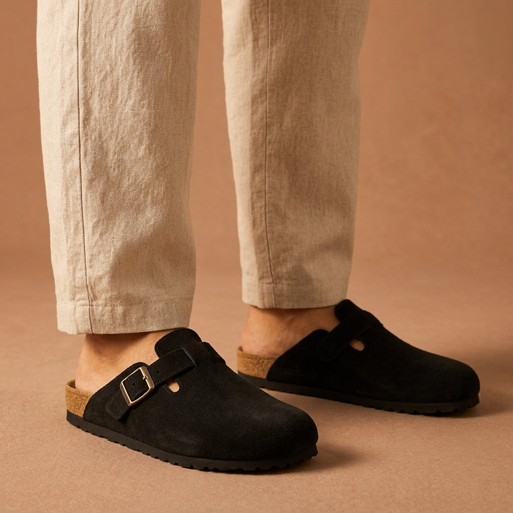 Valencia Suede Clogs