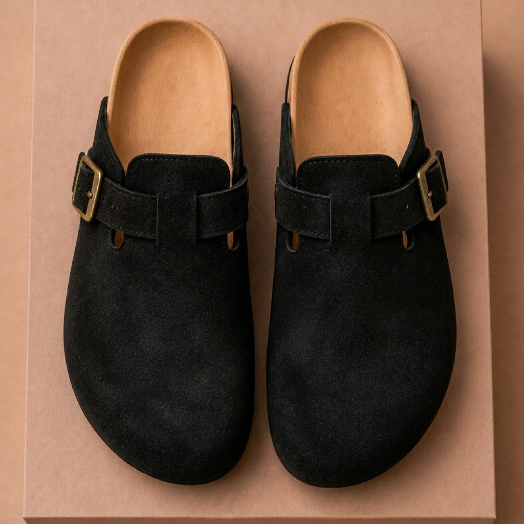 Valencia Suede Clogs