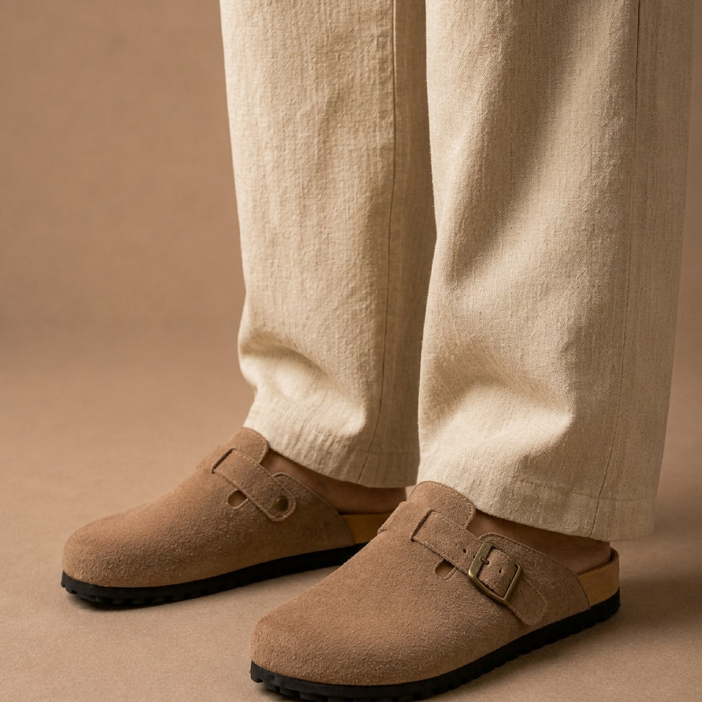 Valencia Suede Clogs