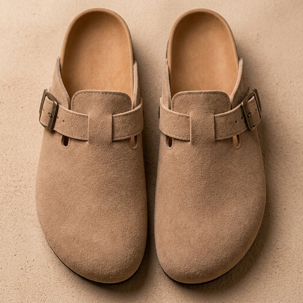 Valencia Suede Clogs