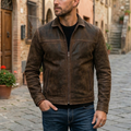 Alessio Fitted Leather Jacket