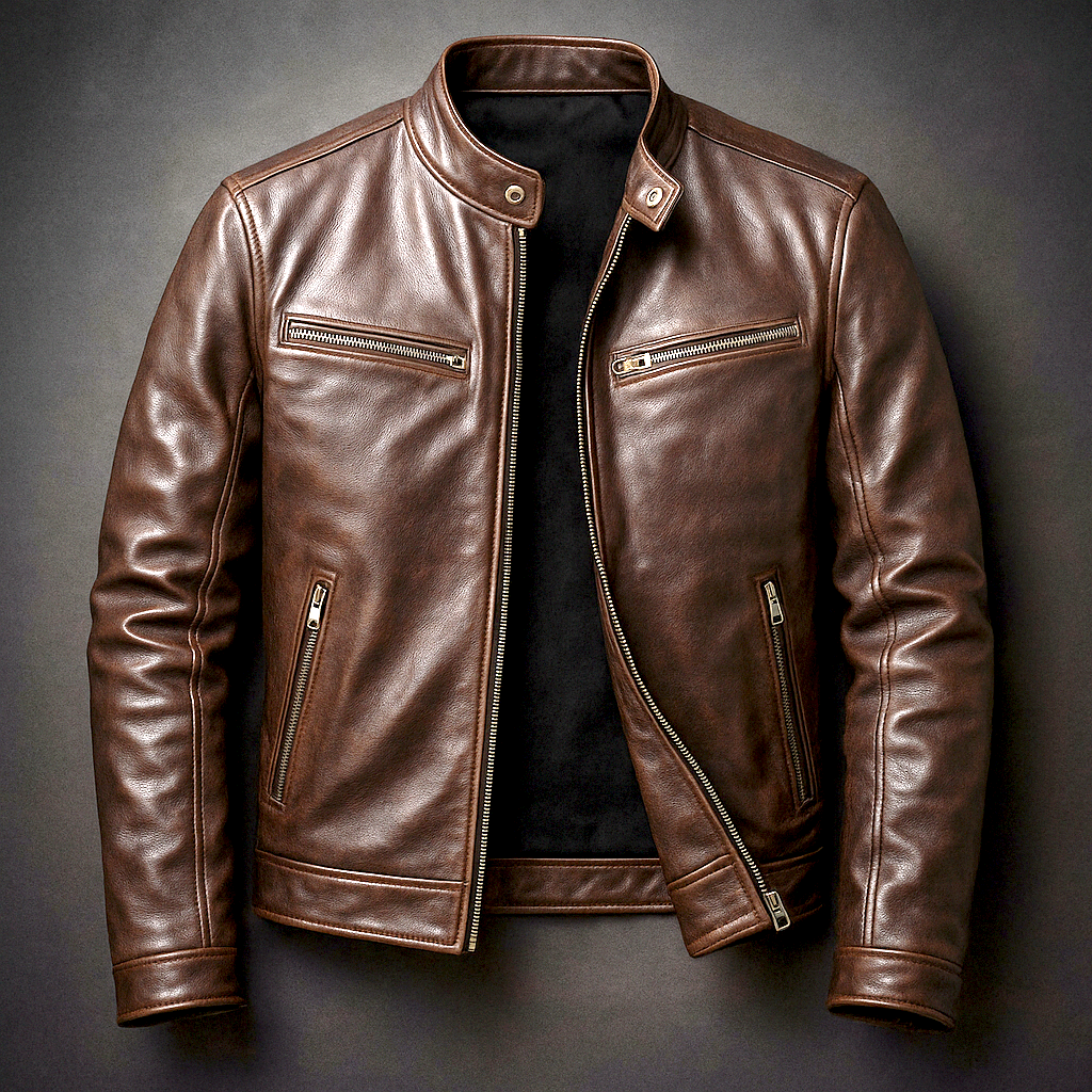Marcello Leather Biker Jacket