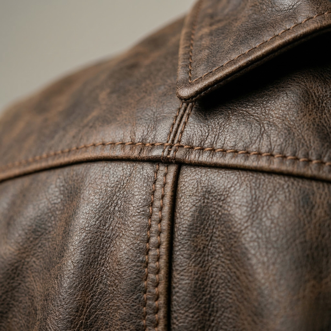Alessio Fitted Leather Jacket