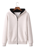 Valerio Maison Wool Reversible Zip Hoodie