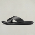 Men's Cross Strap Slide Sandals - Anti-Slip Home Slippers