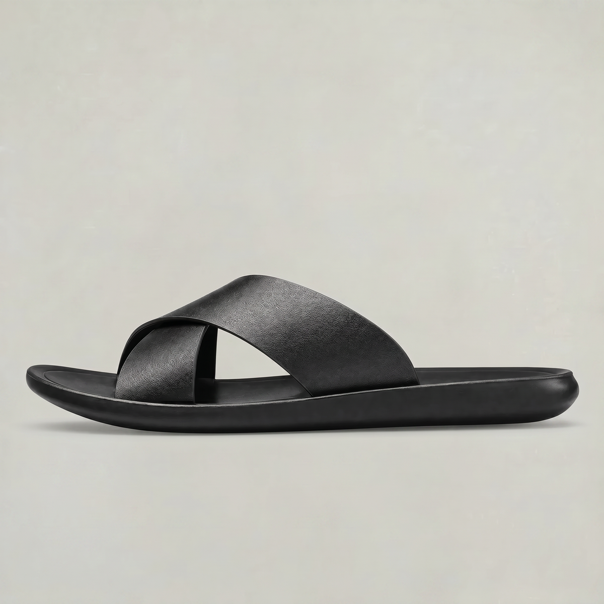 Men's Cross Strap Slide Sandals - Anti-Slip Home Slippers