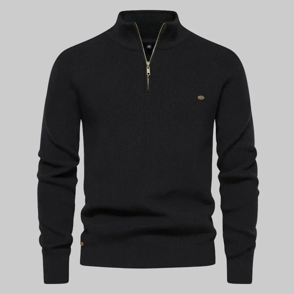 Harrington Half-Zip Knit Sweater