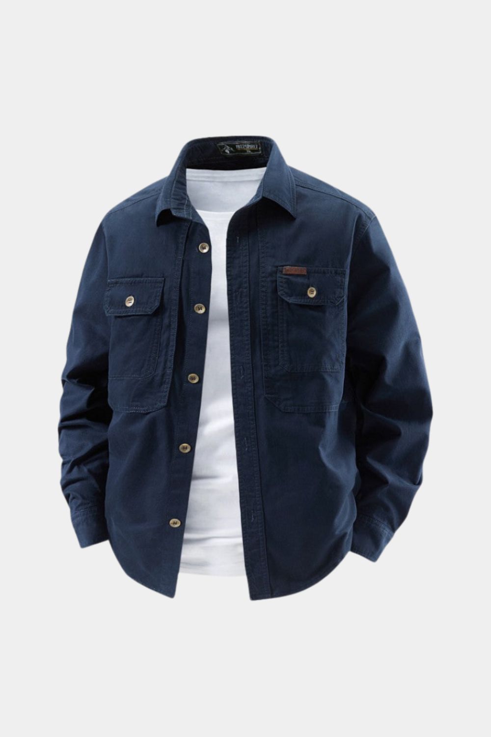 Wendell Shirt with Chest Pockets and Button Placket