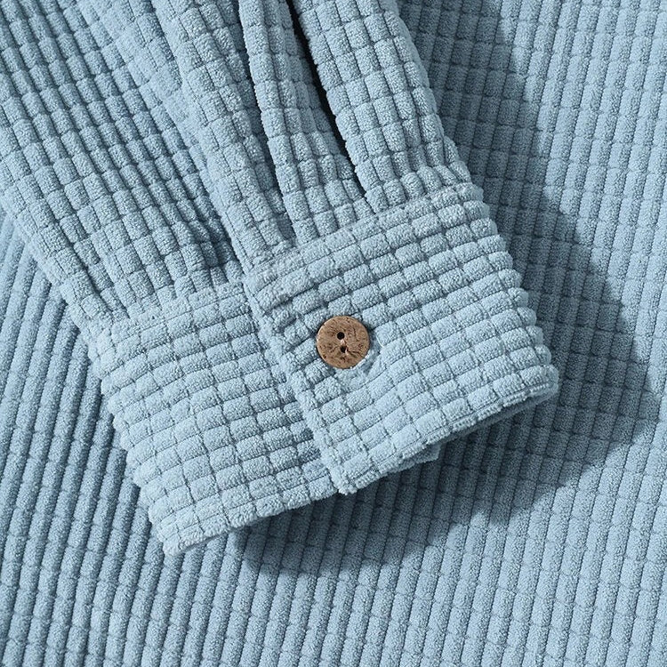 Bordeaux Hooded Cord Sweater
