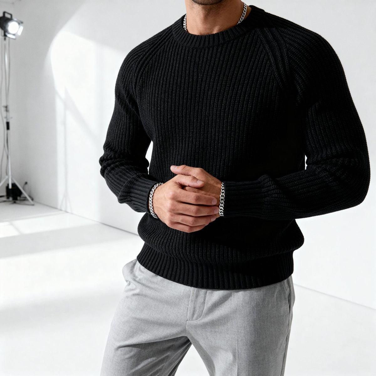Fisherford Rib Crewneck