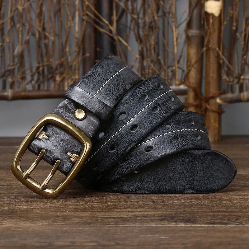 The Outrider Cowhide Belt