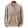 Textured Maison Wool Zip Jacket