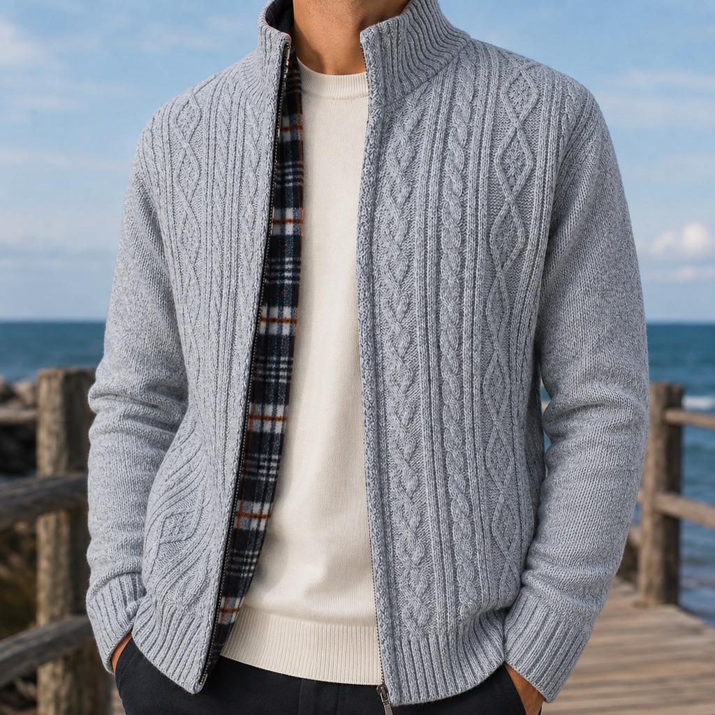 Wyatt Cable Knit Cardigan