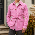 Dorian Striped Safari Jacket
