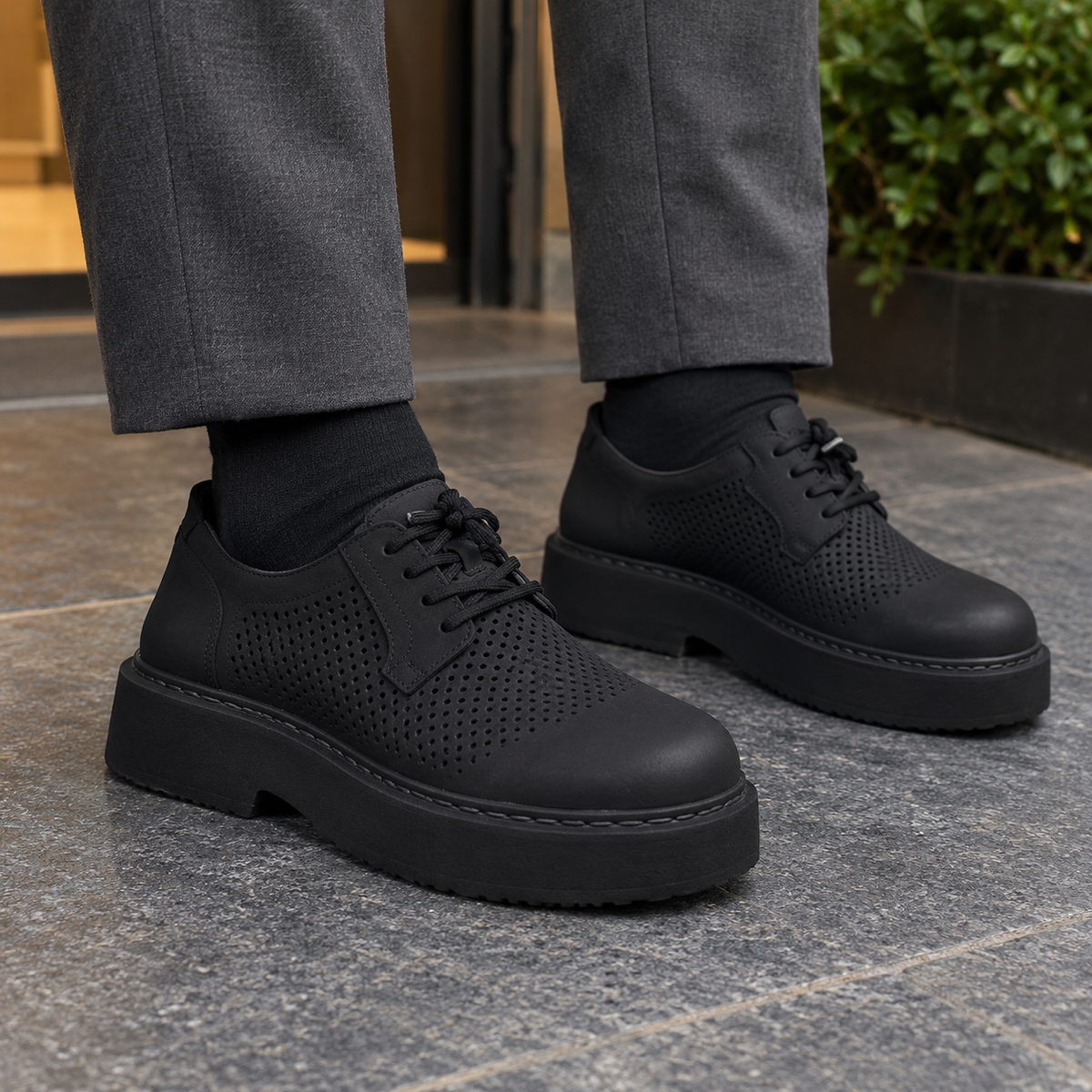 Prato Platform Derby Shoes