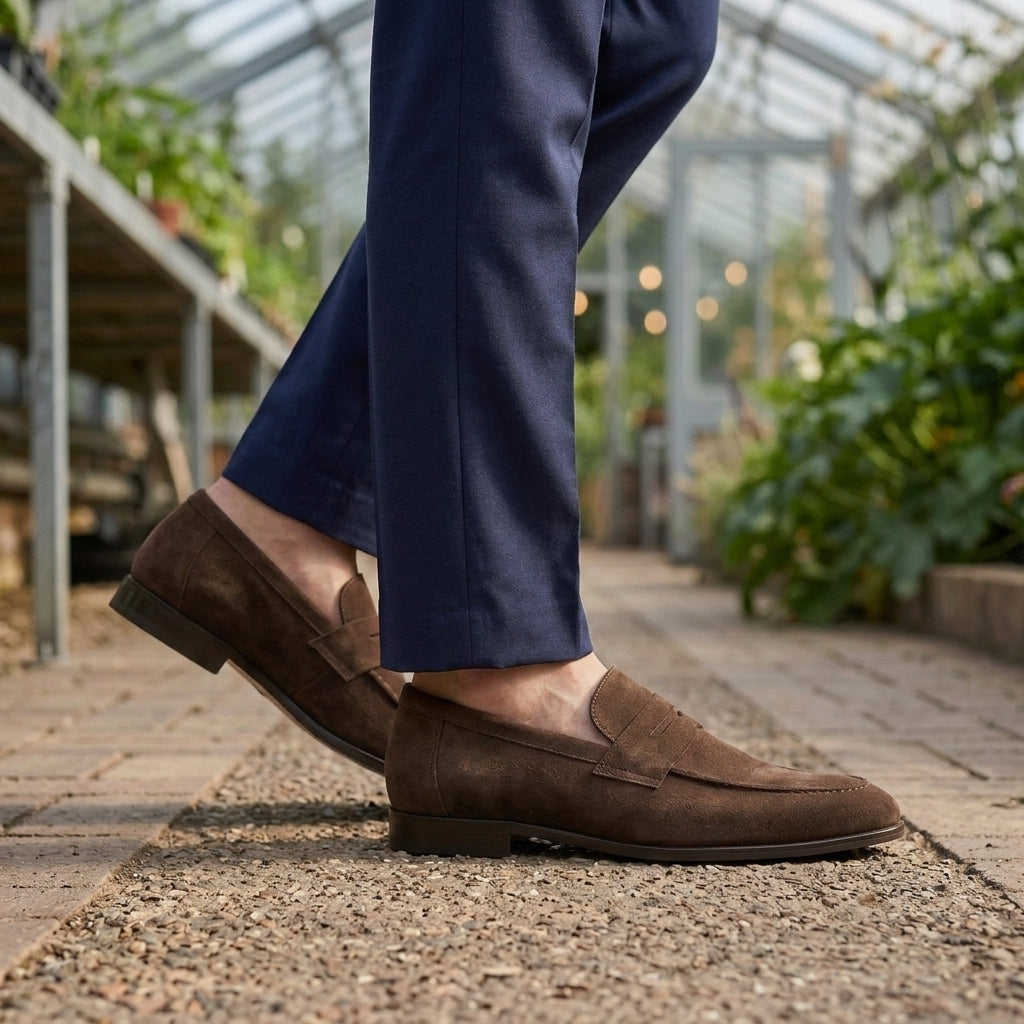 Dario Suede Penny Loafers