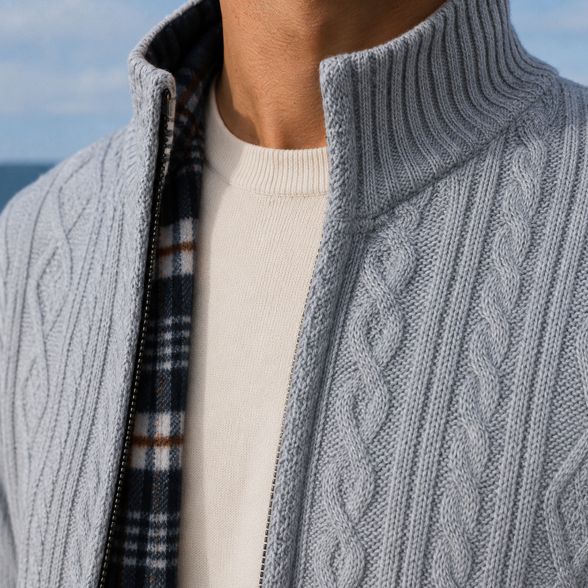 Wyatt Cable Knit Cardigan