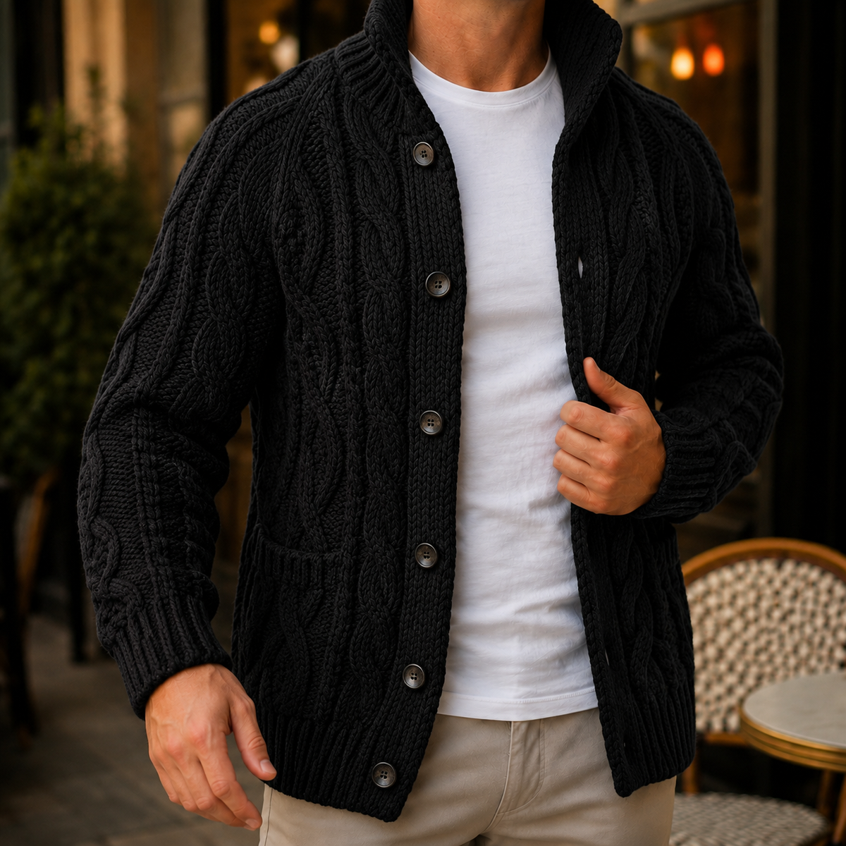 Caius Cable Knit Sweater