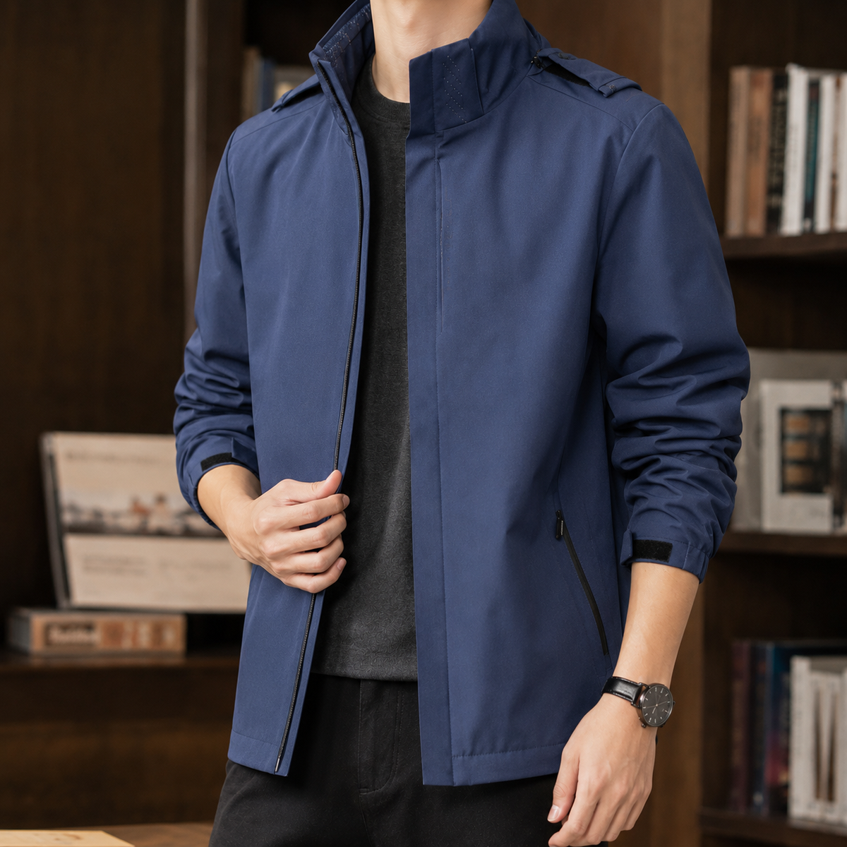 Erasmus Stand Collar Jacket