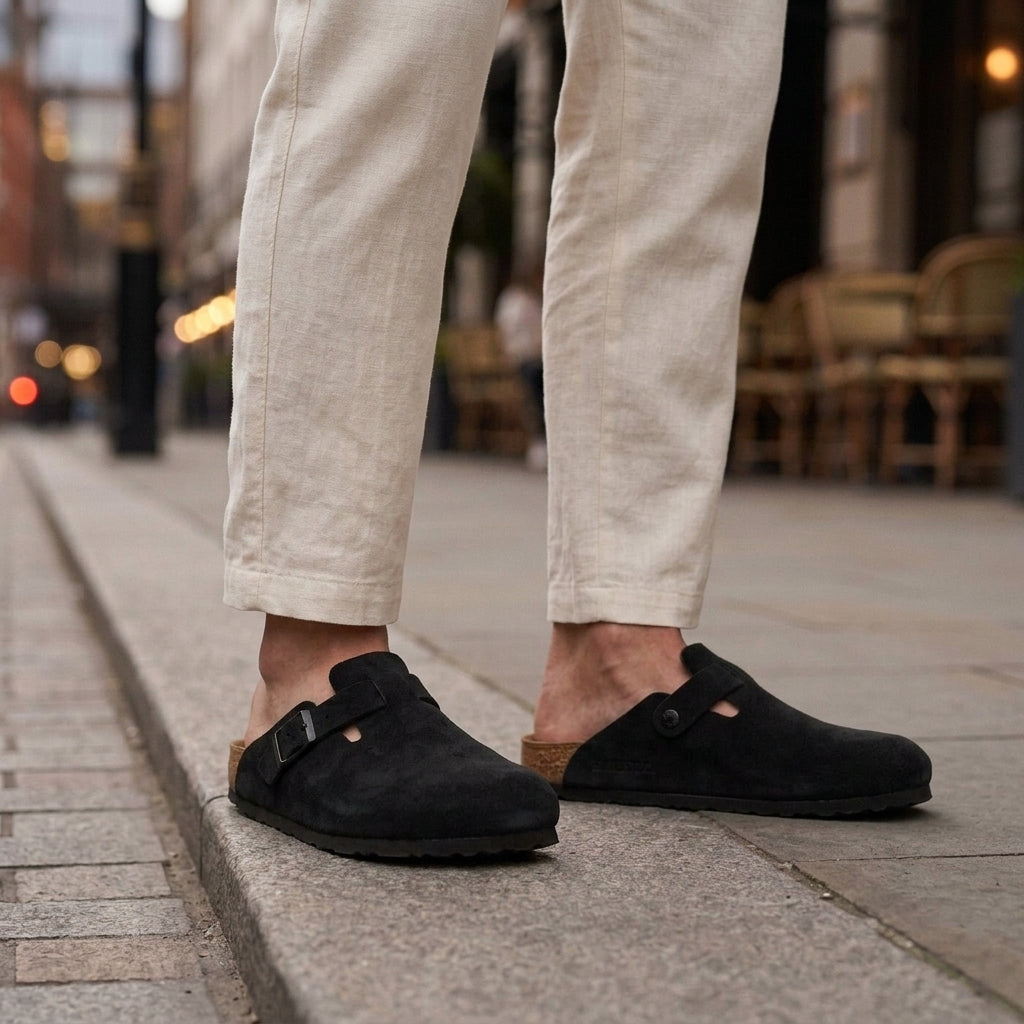 Lorenzo Suede Mules