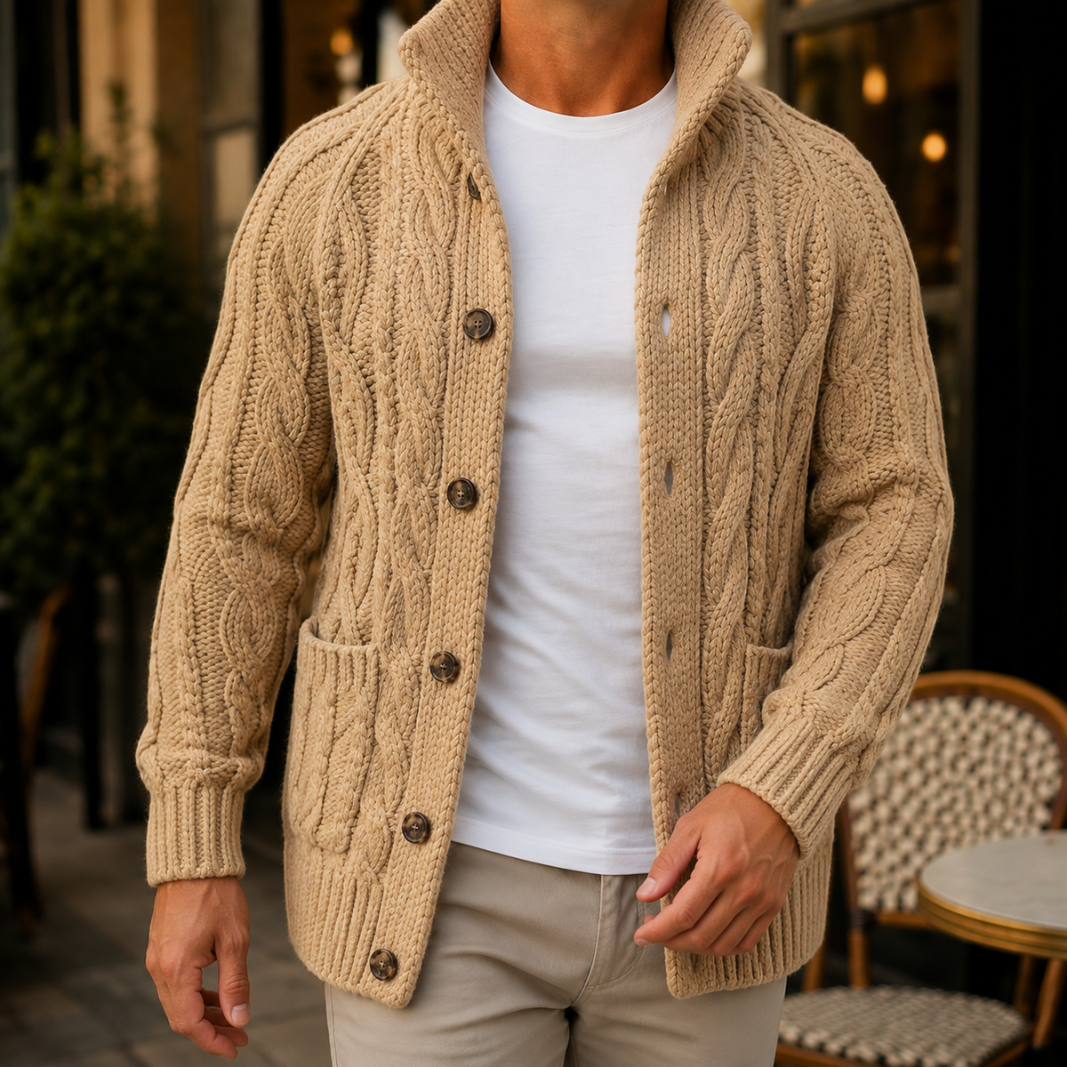Caius Cable Knit Sweater