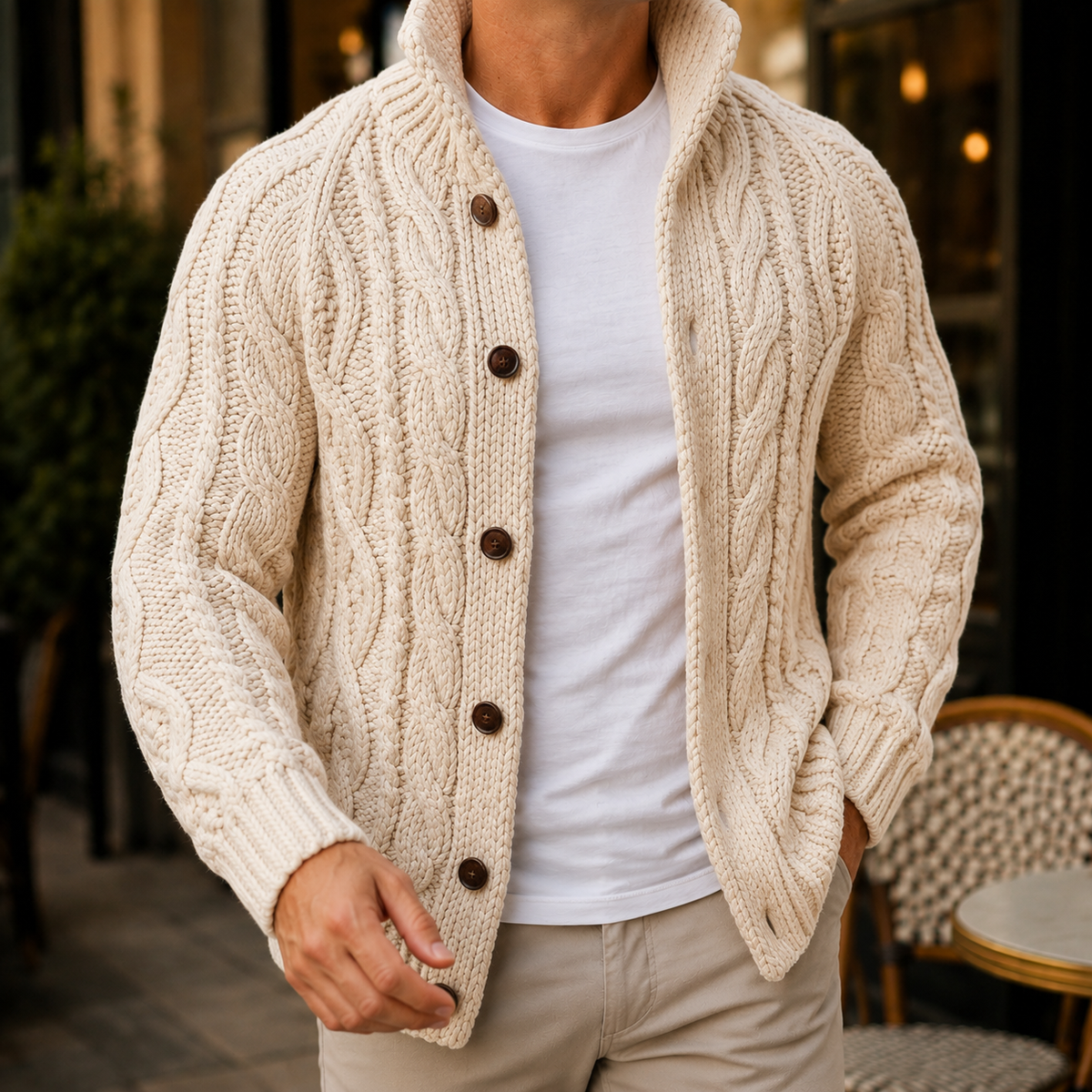 Caius Cable Knit Sweater