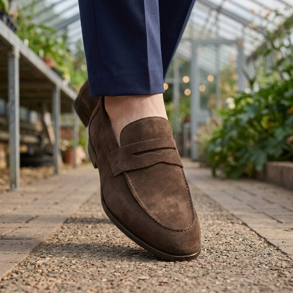 Dario Suede Penny Loafers